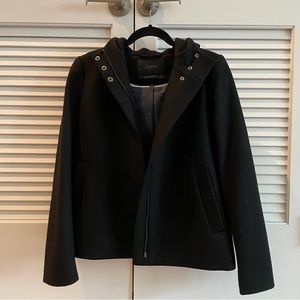 J.Crew Italian Melton Wool Hooded Coat 0